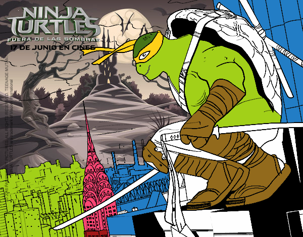 Dibujo Leonardo de Ninja Turtles pintado por jos67