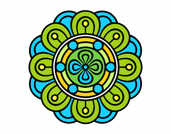 Dibujo Mandala flor creativa pintado por SinaiV