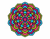 Dibujo Mandala pétalos de flor pintado por Kiminari