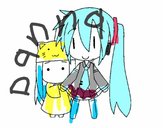 Miku y Kasane Chibi