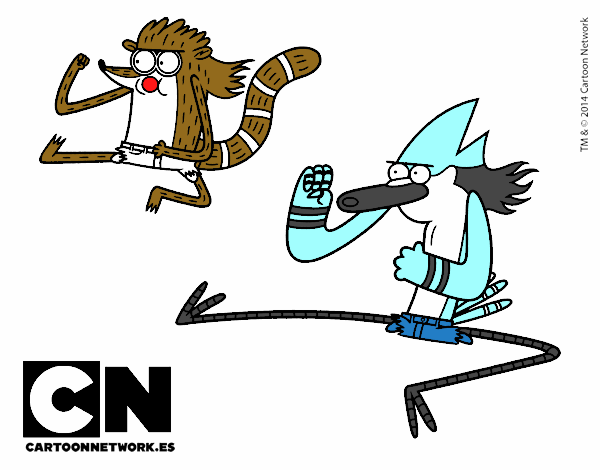 Mordecai y Rigby karatekas