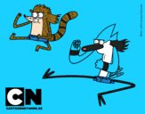 Mordecai y Rigby karatekas