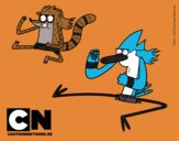 Mordecai y Rigby karatekas