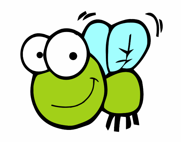 mosca feliz  verde