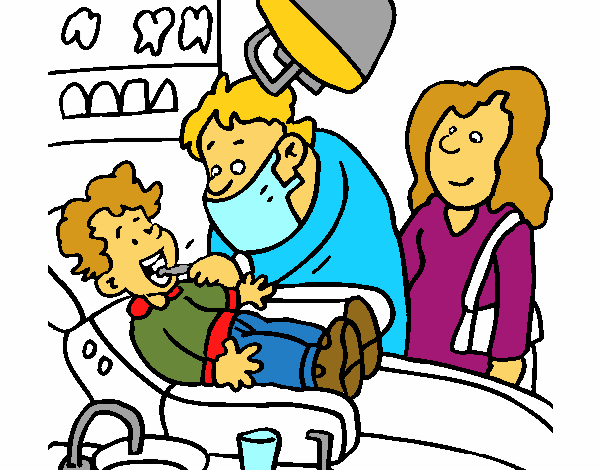 Niño en el dentista