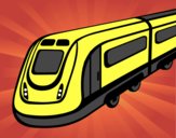 Dibujo Tren de alta velocidad pintado por CARLOSANDR