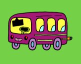 Dibujo Un autobús escolar pintado por Caronte