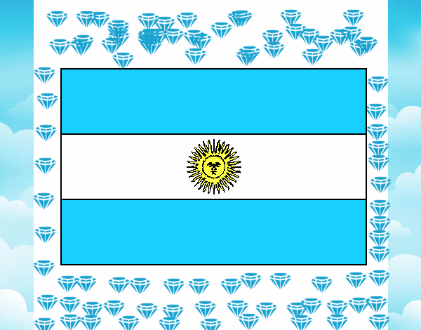 La bandera de Argentina