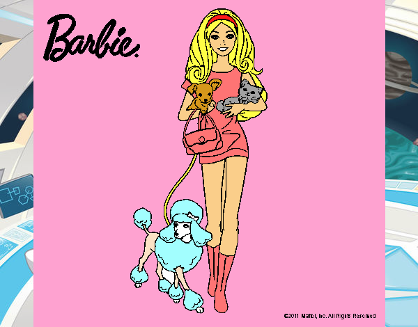 Barbie con sus mascotas