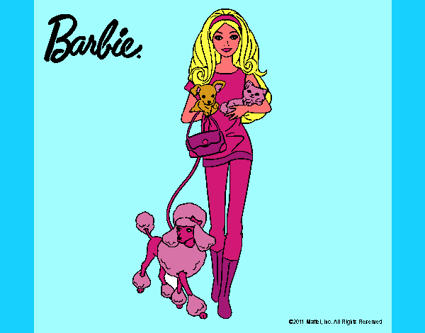 Barbie con sus mascotas