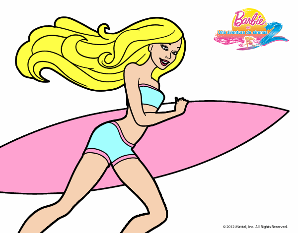 barbie en la playa