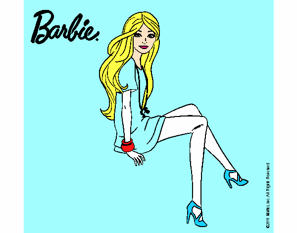 Barbie sentada