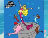 Barbie sirena contenta