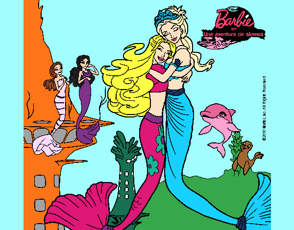 Barbie sirena y la reina sirena