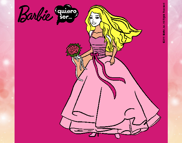 Barbie vestida de novia