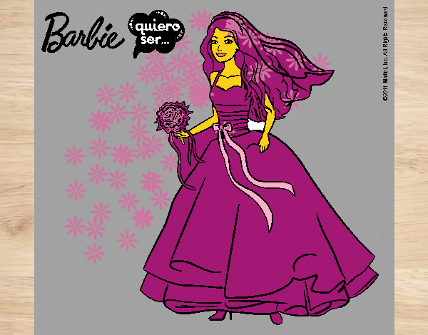 Barbie vestida de novia