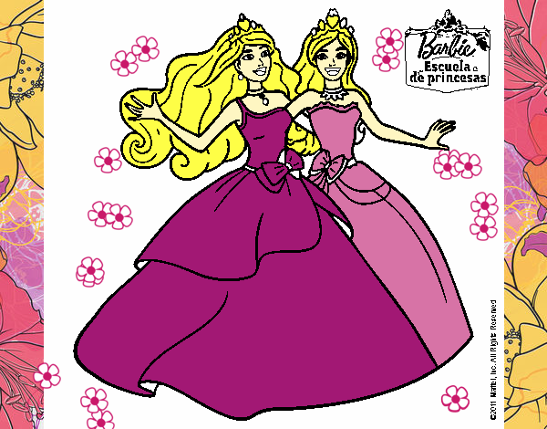 Barbie y su amiga súper felices