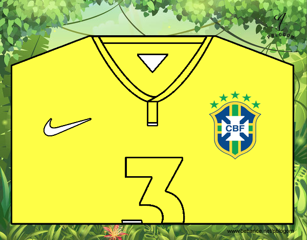 Camiseta del mundial de fútbol 2014 de Brasil