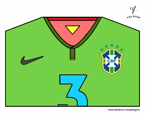 Camiseta del mundial de fútbol 2014 de Brasil