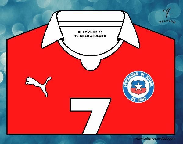 Camiseta del mundial de fútbol 2014 de Chile