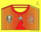 Camiseta del mundial de fútbol 2014 de España