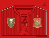 Camiseta del mundial de fútbol 2014 de España