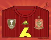 Camiseta del mundial de fútbol 2014 de España