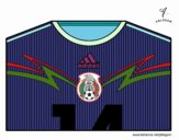 Camiseta del mundial de fútbol 2014 de México