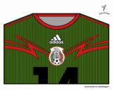 Camiseta del mundial de fútbol 2014 de México