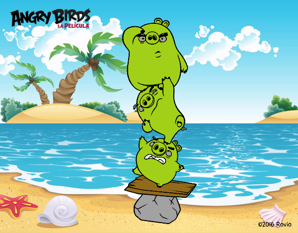 Cerdos verdes de Angry Birds