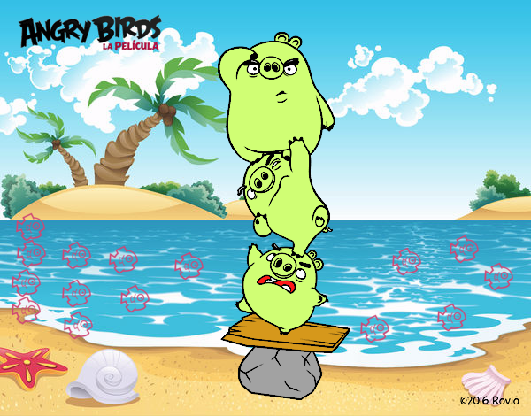 Cerdos verdes de Angry Birds