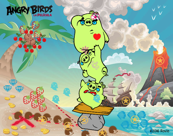 Cerdos verdes de Angry Birds