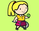 Dibujo Chica tenista pintado por starlimon