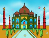 Dibujo El Taj Mahal pintado por lucialva