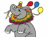 Elefante con 3 globos