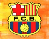 Dibujo Escudo del F.C. Barcelona pintado por samuel777