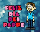 Dibujo Feliz día del padre pintado por dominium