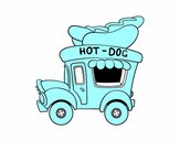 Food truck de perritos calientes