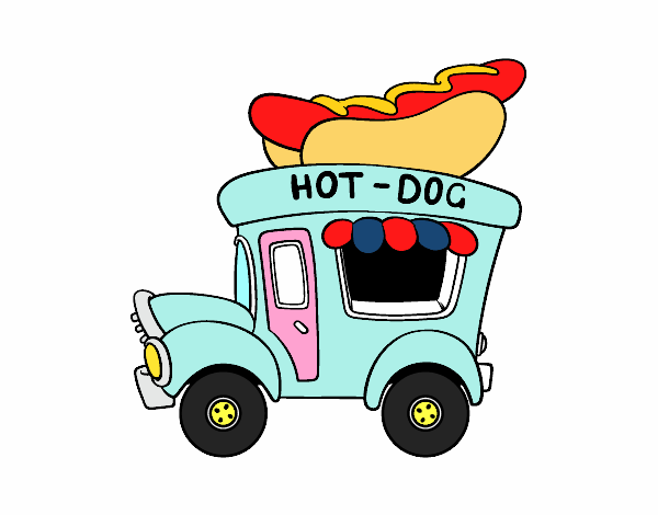 Food truck de perritos calientes