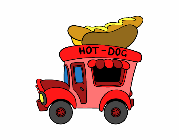 Food truck de perritos calientes