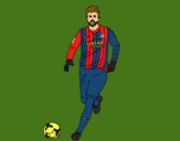 Gerard Piqué en el campo