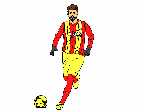 Gerard Piqué en el campo