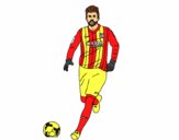 Gerard Piqué en el campo