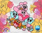 Gumball y amigos contentos