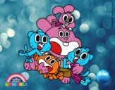 Gumball y amigos contentos