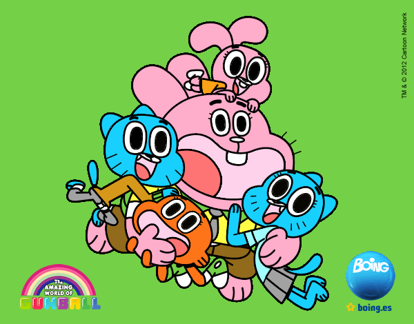 Gumball y amigos contentos