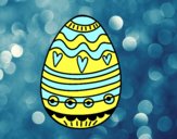 Dibujo Huevo de Pascua para decorar pintado por luciasanz