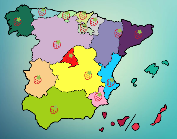 Dibujo Las Comunidades Autónomas de España pintado por celeguaf