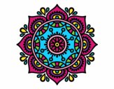 Dibujo Mandala para relajarse pintado por Krola