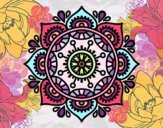 Dibujo Mandala para relajarse pintado por HazZa13